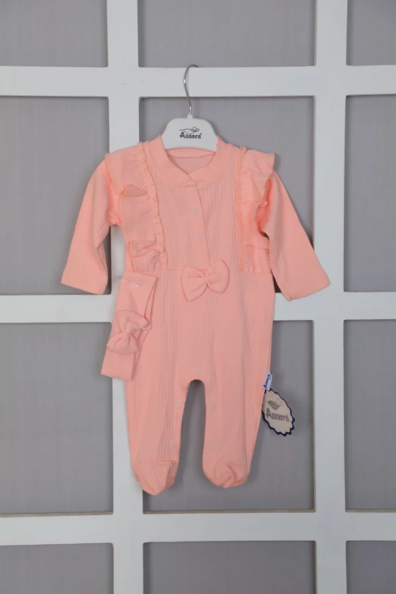 Annora baby girl onesie pink color