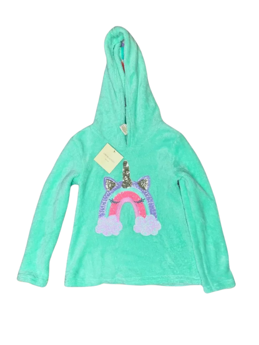 Cynthia Rowley Unicorn Girls’ Logo Hoodie Hooded Sweatshirt