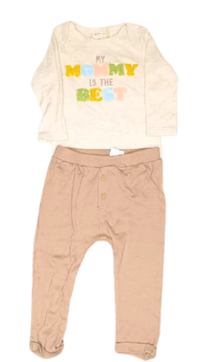 Rabbit+Bear Baby Infants Boy Letter Print Outfits Long Sleeve +Pants Fall Winter Clothes Set Sweatshirt