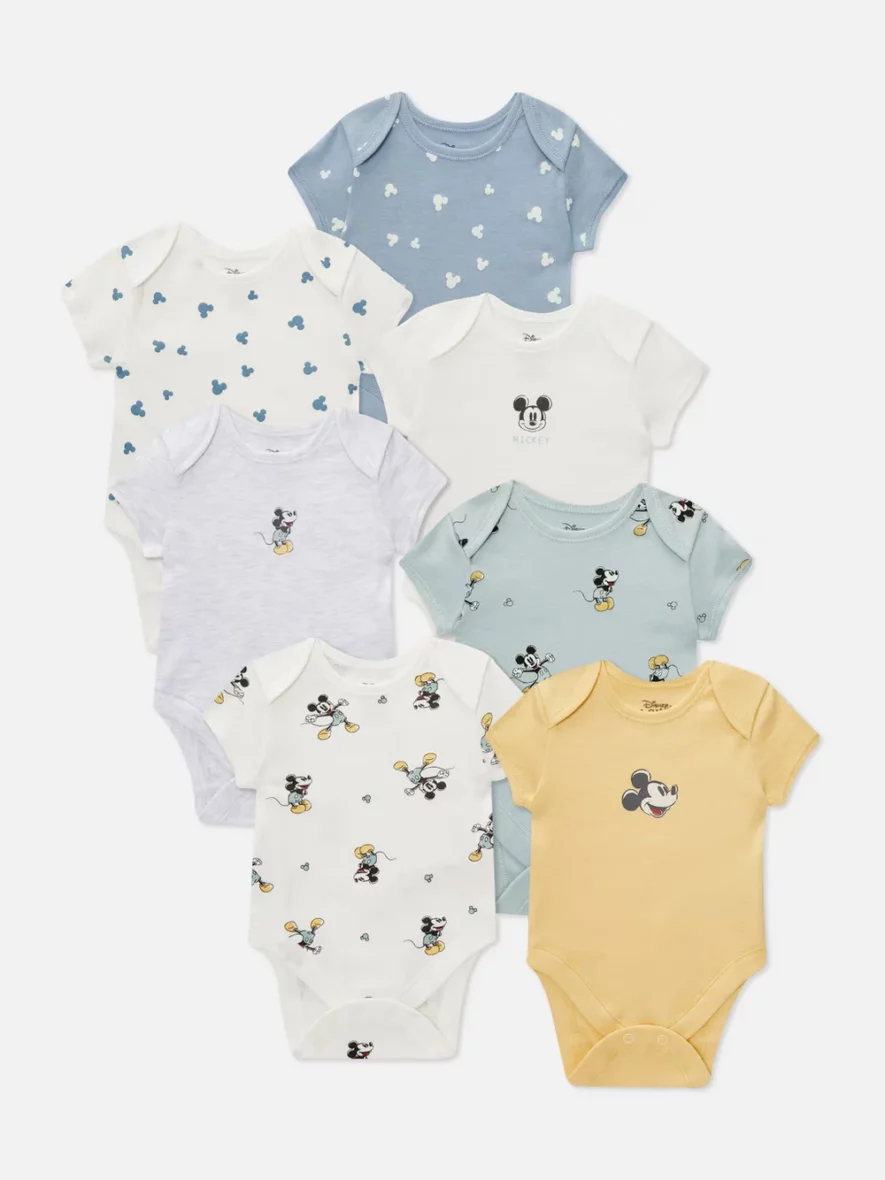 7pk Disney’s Mickey Mouse Bodysuits